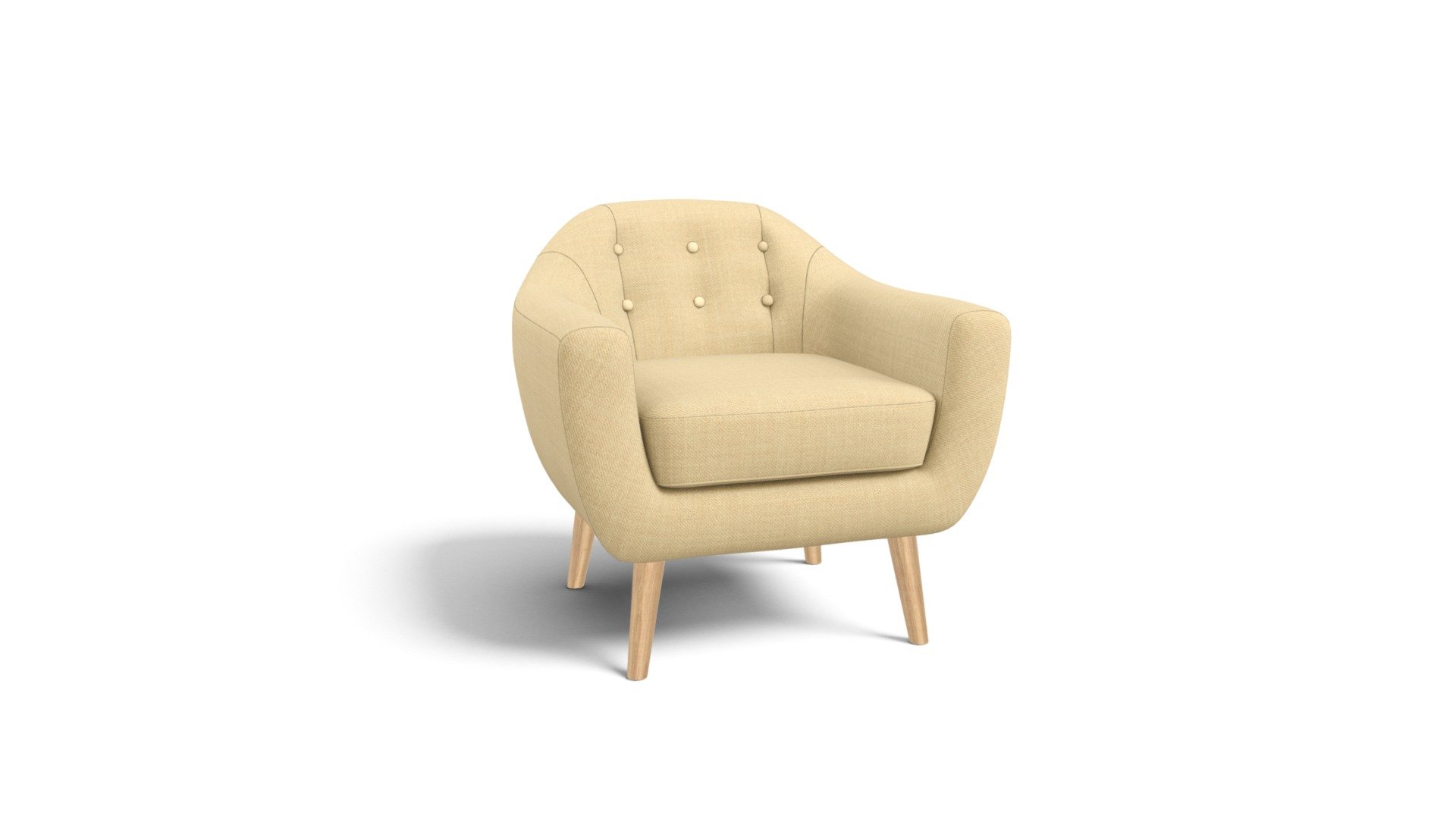 Ritchie Armchair, Barley Beige Download Free 3D model by