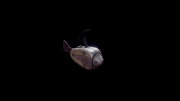 Game-Ready Flashlight «Philips Knijpkat 1941» 3D Model