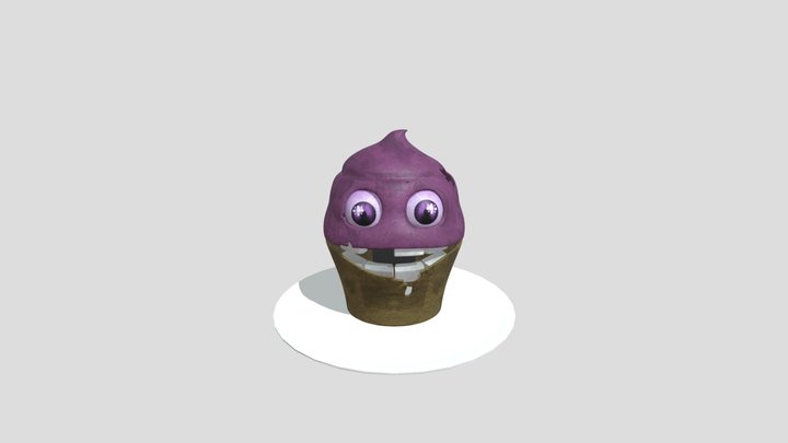 Stylized Withered Cupcake(Secnerix) 3D Model