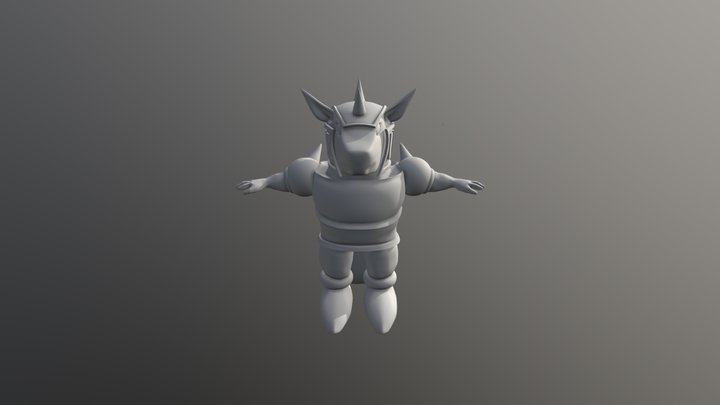 Beaver Warrior 3D Model