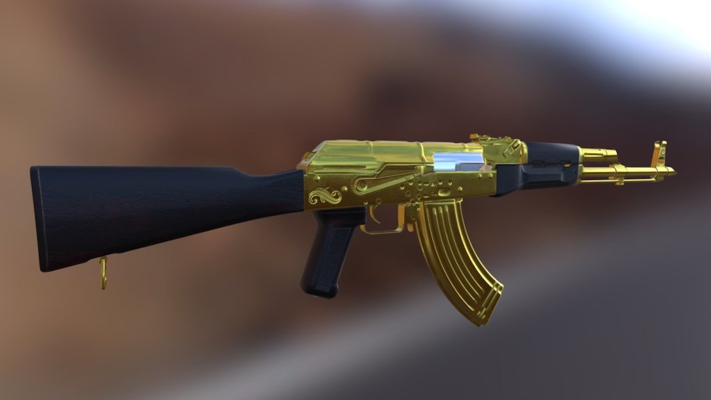 AKM Gold - 3D model by joshgodfrey [e14b3fb] - Sketchfab