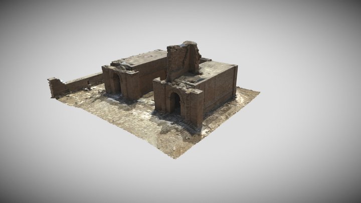 One of Hatra temples 3D Model
