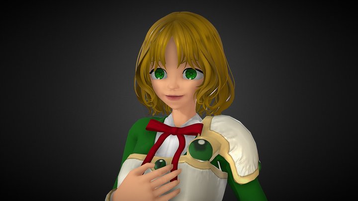 Anais Magic Warrior 3D Model