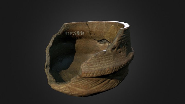 Tripartite Ceramic Bowl 3D Model