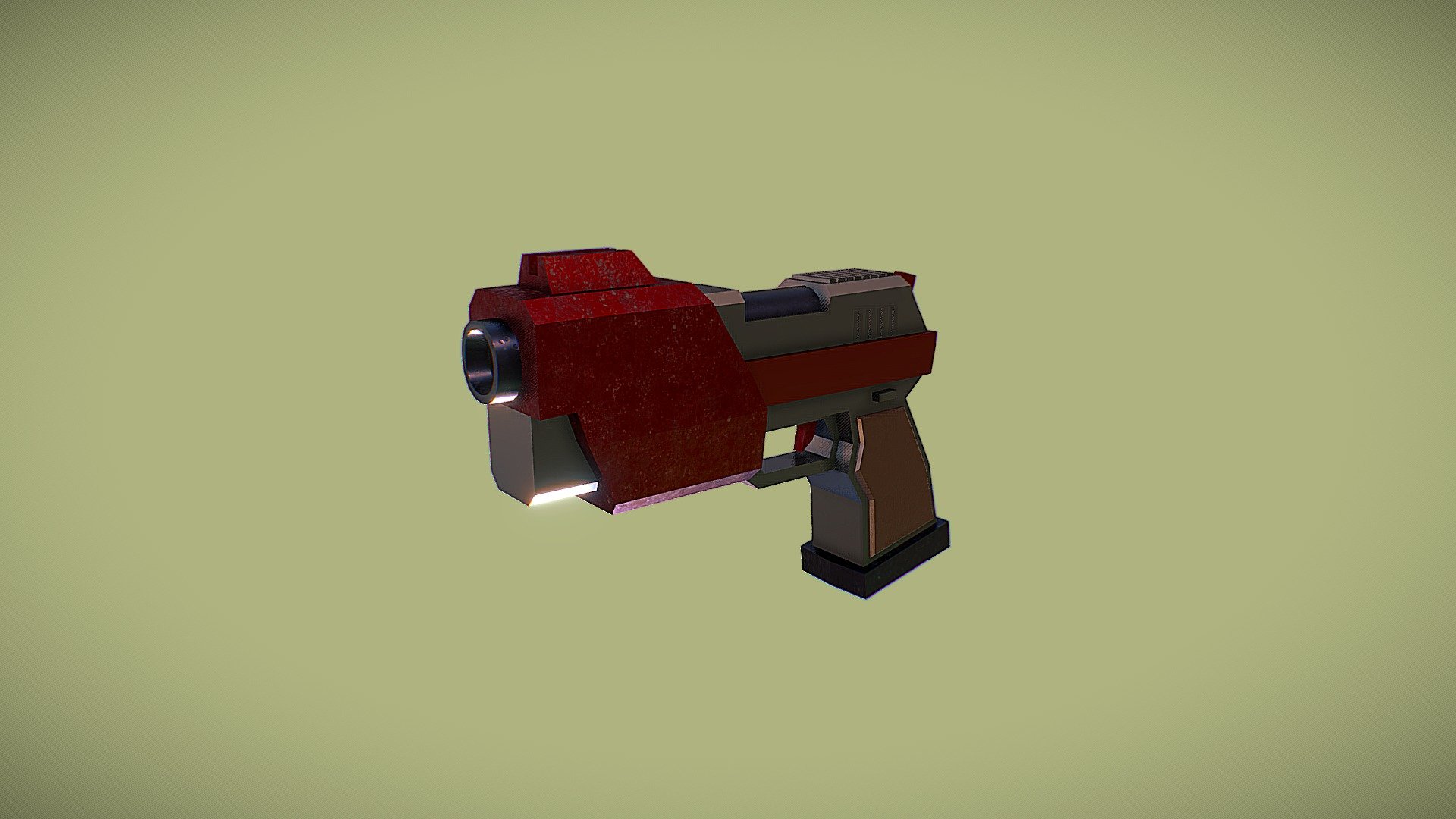 ScifiGun - 3D model by Fer (@Ferkii) [e14c0e1] - Sketchfab