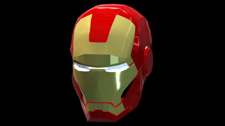 IRON MAN HELMET 3D Model