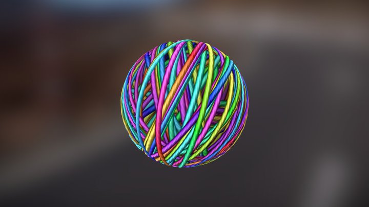 Yarn Ball 3D Model