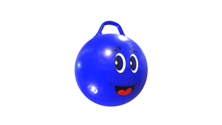 Blue Spacehopper 3D Model