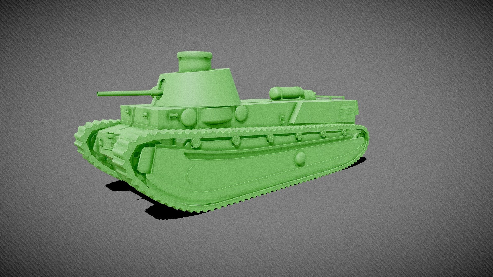 FCM 1a Tank Base Mesh Buy Royalty Free 3D model by TankStorm [e14da16