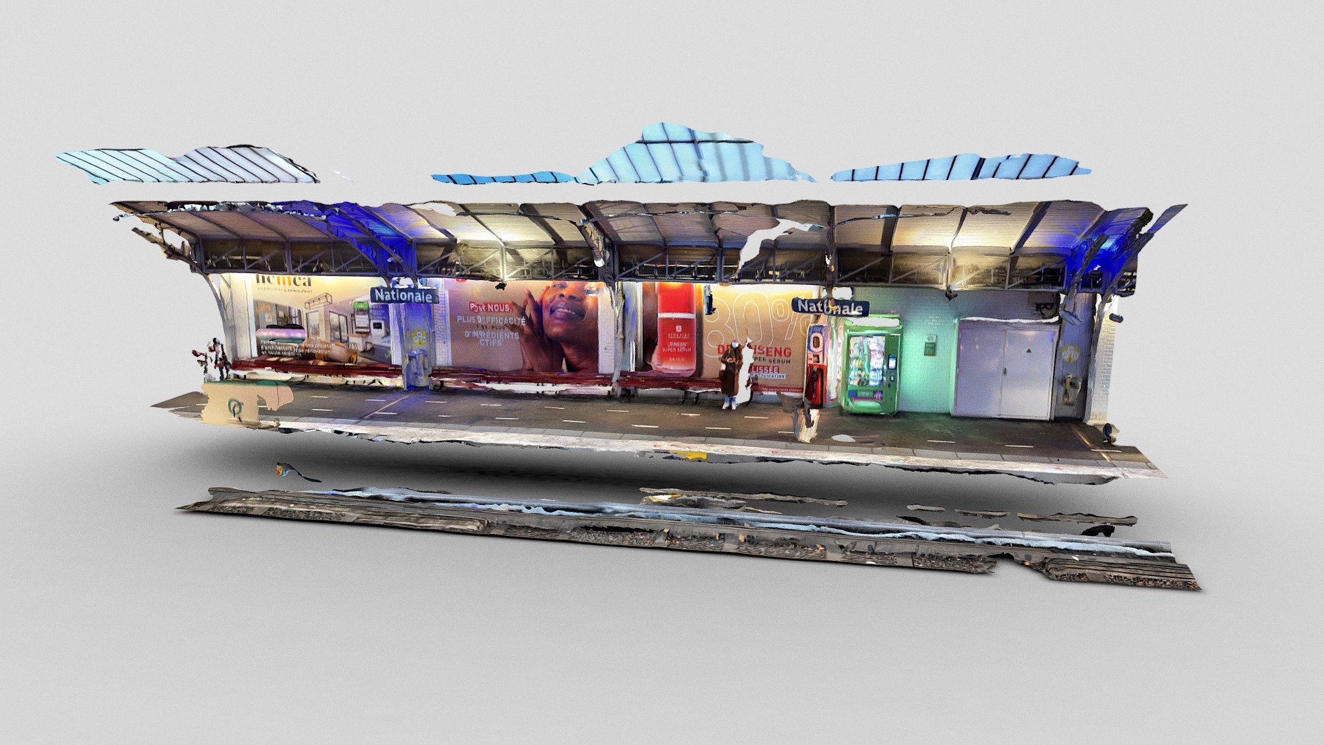 Subway station in Paris