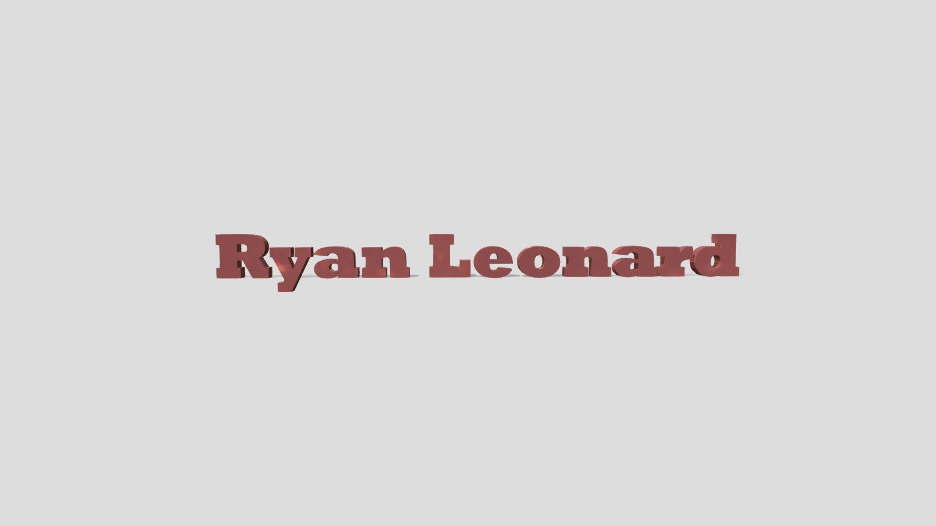 Ryan-Leonard-Signature - 3D model by rpleonard [e14ee4e] - Sketchfab