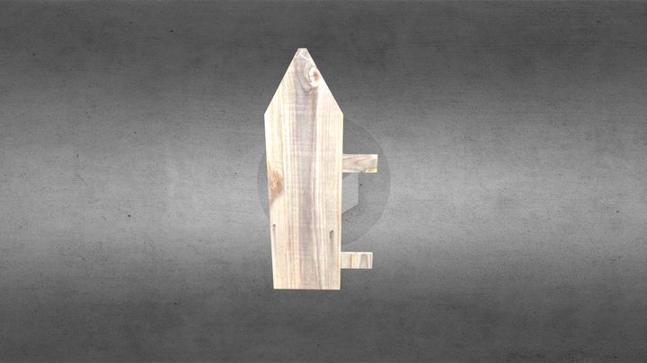 Wooden Fence 3D Model