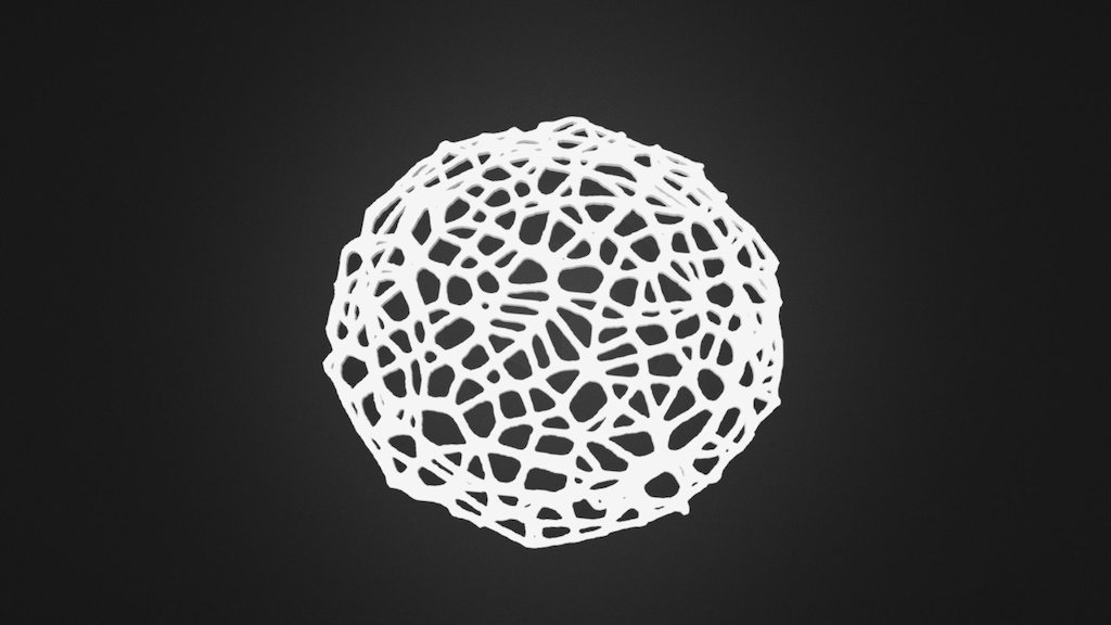 Drink coaster - Voronoi #8 (for 3D printing)