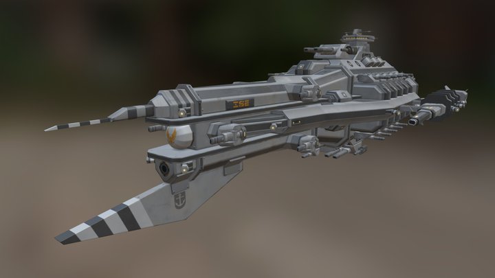 Caesar class battleship (BS S2) 3D Model