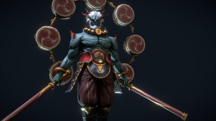 Raijin - God of Thunder 3D Model