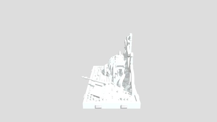 Lego Dagobah jedi training fanart 3D Model