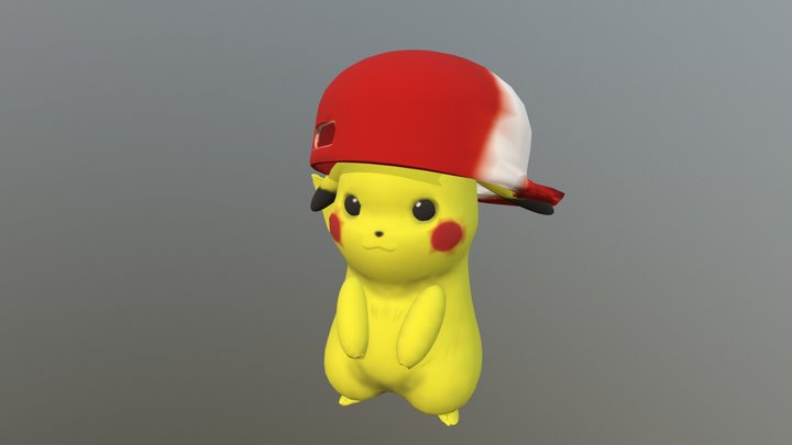 Pikachu Hat 3D Model