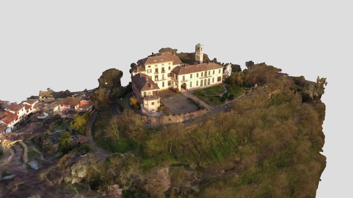 San Germano Ch. and Castle - Pietra Marazzi (AL) 3D Model