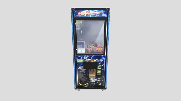 Hot Diamond Claw Machine 3D Model