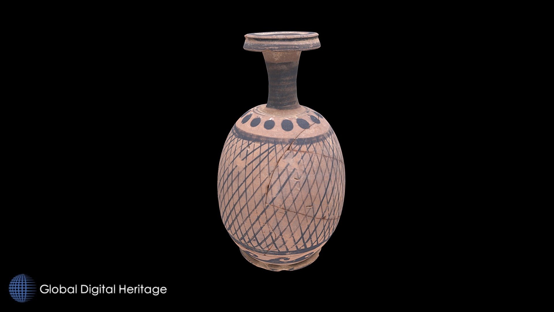 Aryballos with red figures. Camarina, Sicily