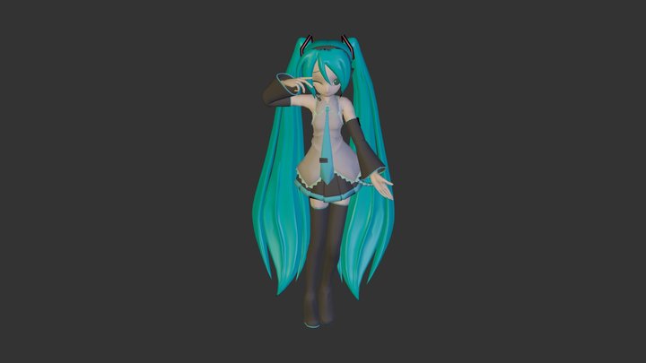 Animasa Miku 3D Model