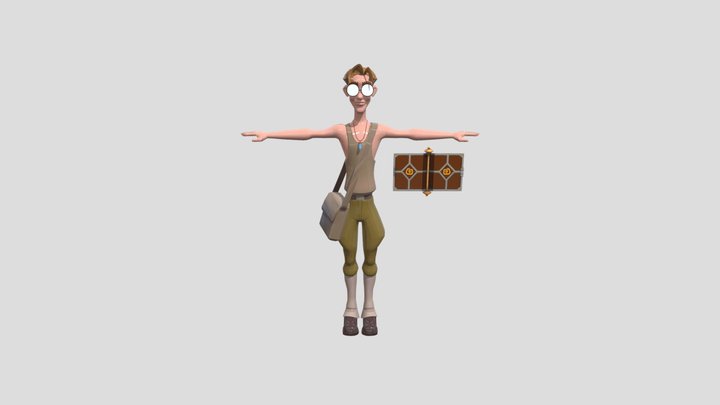 Mobile - Disney Sorcerers Arena - Milo Thatch 3D Model