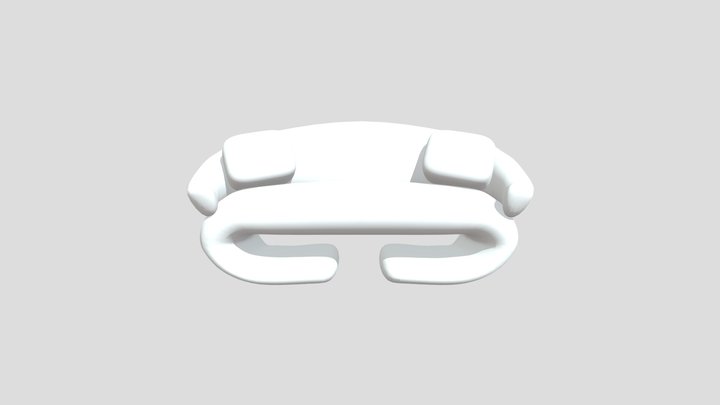 Mod Couch 3D Model