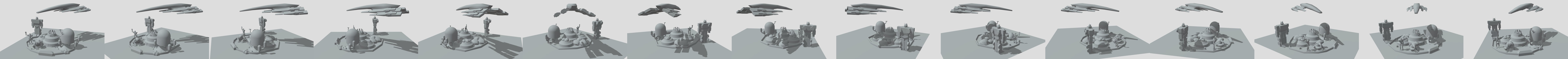 HW Blocking Scene 3D Model