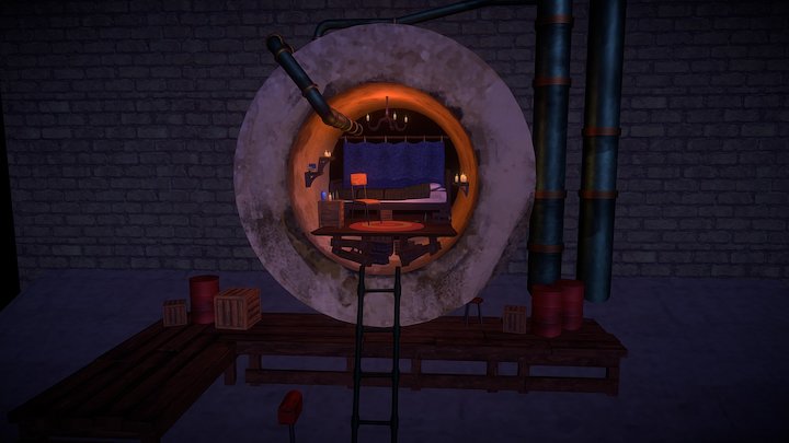 Pipe House 3D Model