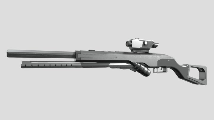 Sci-fi Gun VALKYR 3D Model