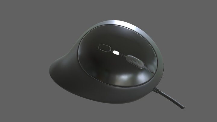 kensington Ergo Wired Mouse 3D Model