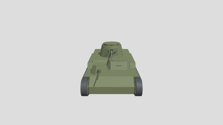 Izpaira m/03 cruiser tank 3D Model