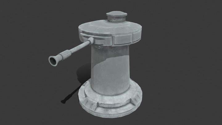 Star Wars - DF.9 Turret Battle of Hoth 3D Model