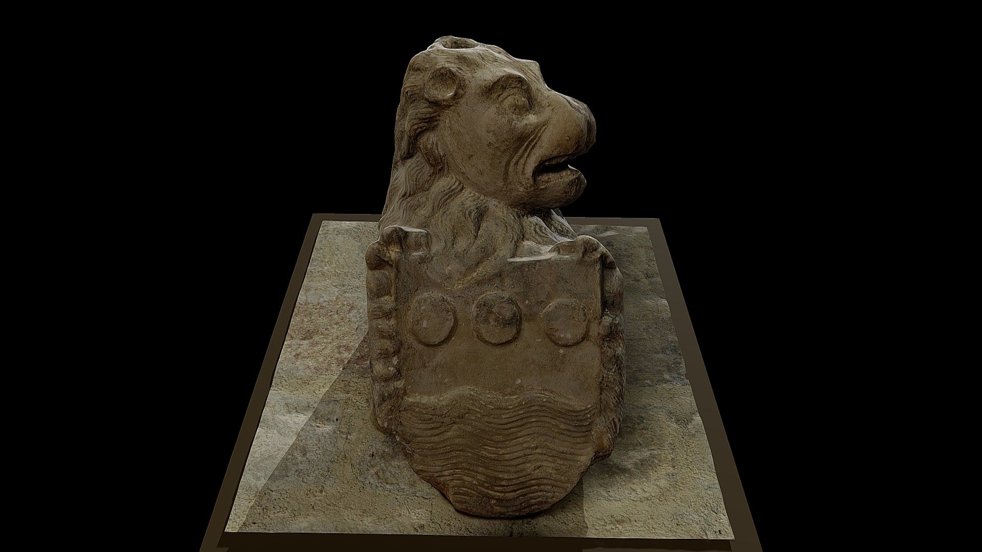 ESCUDO EN EL CLAUSTRO — Sketchfab embed 3D viewer