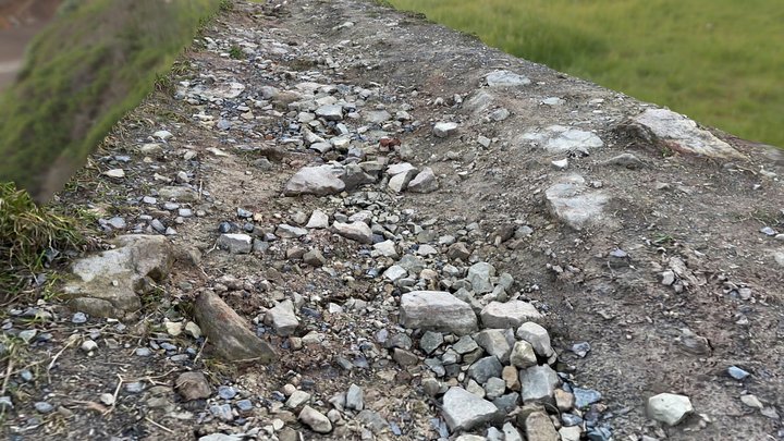 HQ scanned gravel path 6x1meter