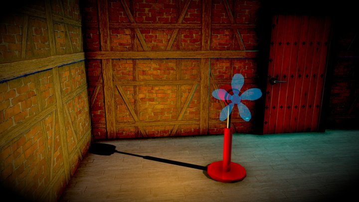 Door And Fan 3D Model