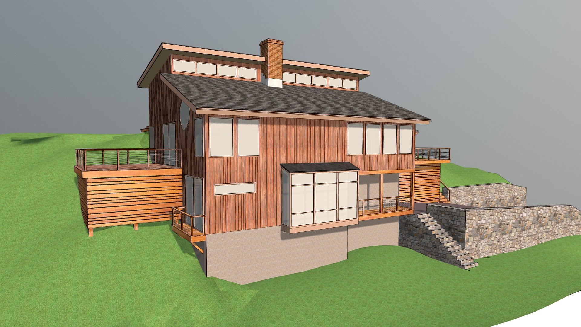 Rustic Home - 3D model by Jim Morris (@jmorrisarch) [e15f9e1] - Sketchfab