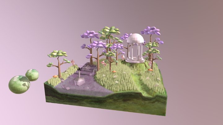 Temple fantasy 3D Model