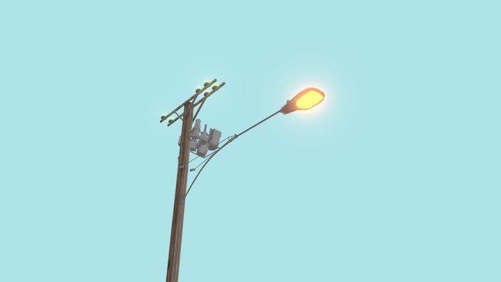 ODOT utility pole 3D Model