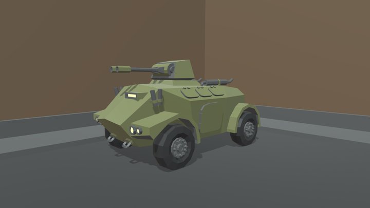 Armored Car 3D Model