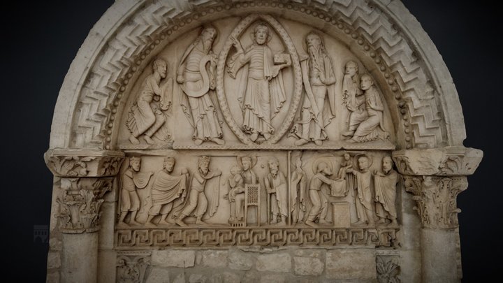 Notre-Dame de La Charite-sur-Loire - Tympan 3D Model