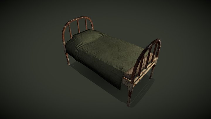 Rusty Bed 3D Model