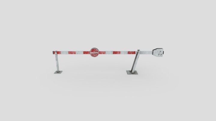 Traffic Barrier 3D Model