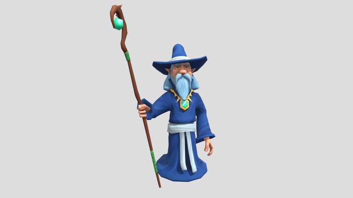 Wizard NPC 3D Model