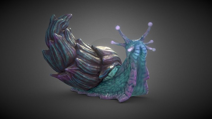 Alien Snail 3D Model