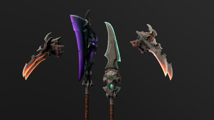 Fury's Weapons - DLC - Darksiders 3 - Rigged 3D Model