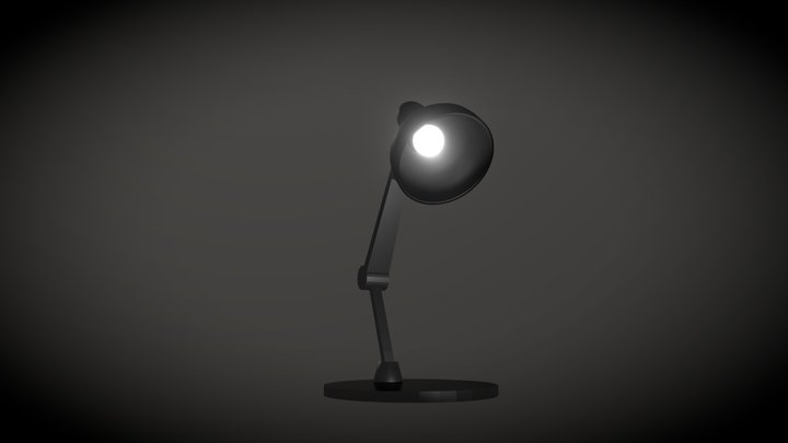 Modern Desk Lamp 3D Model