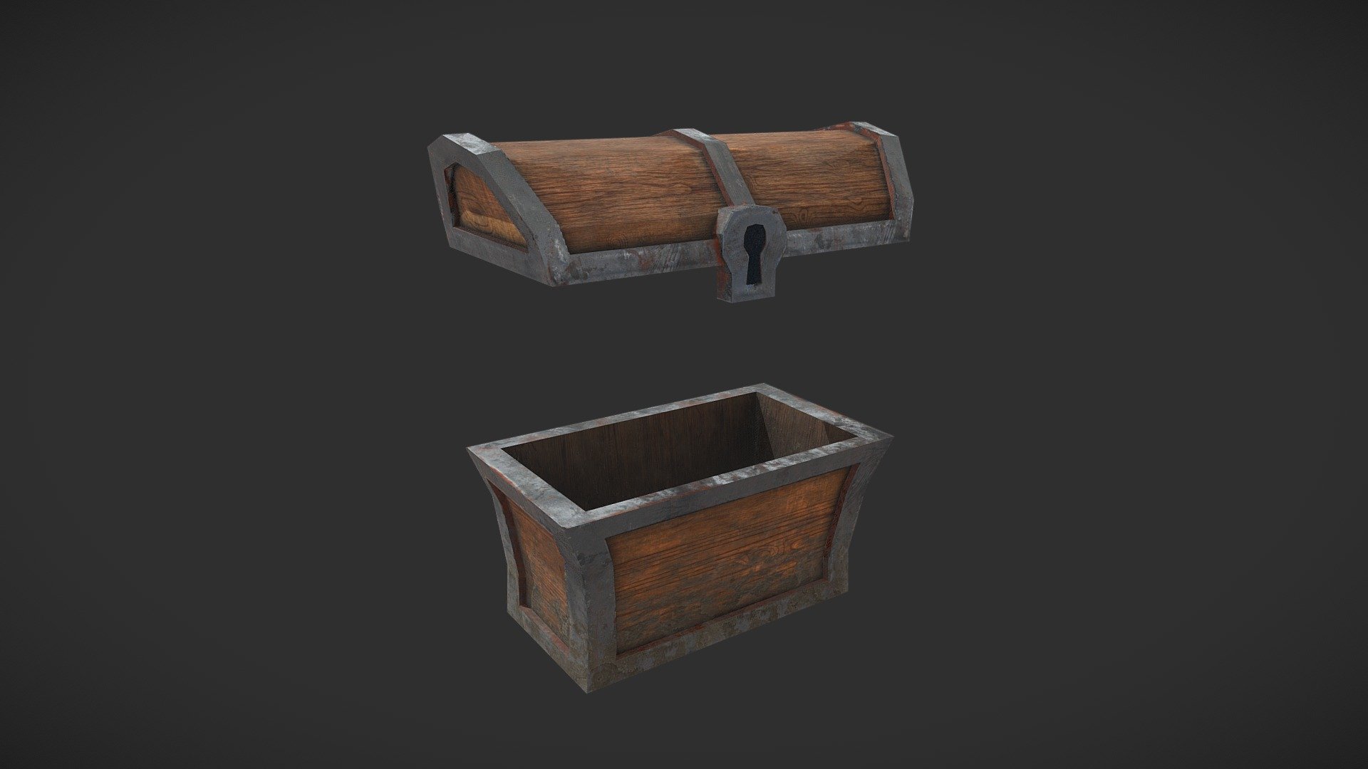 Wooden Chest - Download Free 3D model by CalumTeeling [e166615] - Sketchfab