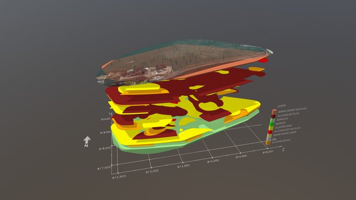 Offshore Quaternary Superficial Deposits 3D Model