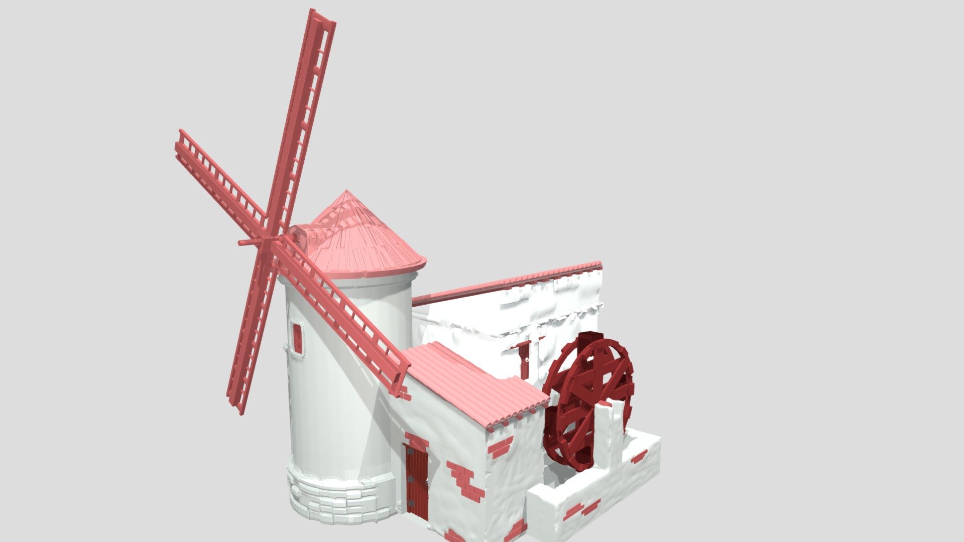 KIT DE MOLINO DE VIENTO Y AGUA - HO - 3D model by javherre [e166e05